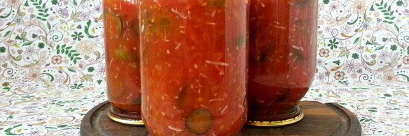 огуречный салат в томатном маринаде