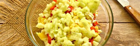 оливье с кальмарами