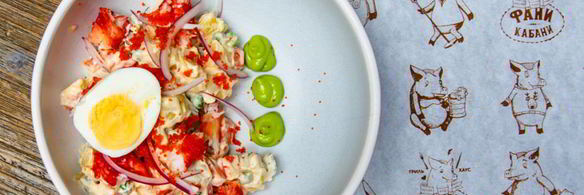 оливье с крабом