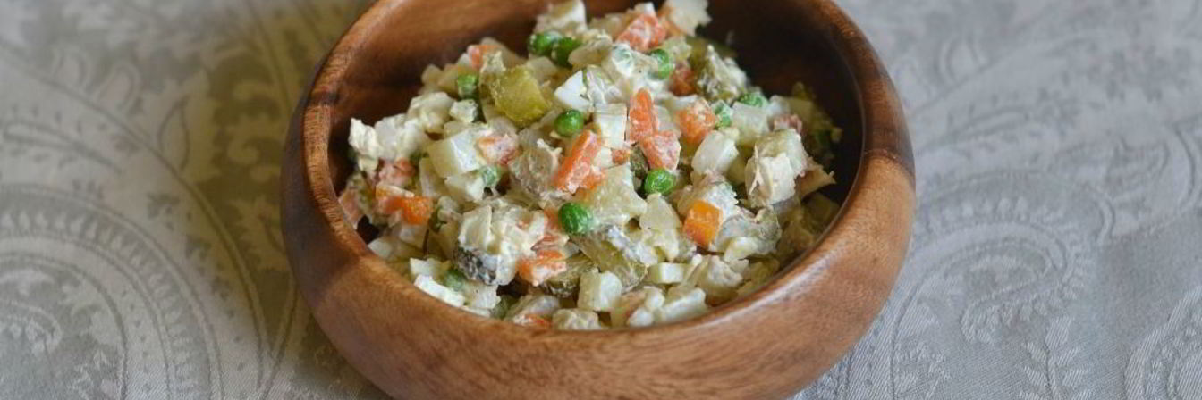 Оливье с курицей