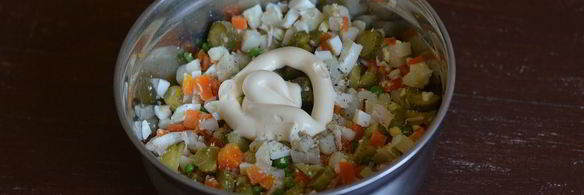 оливье с курицей