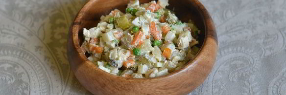 оливье с курицей