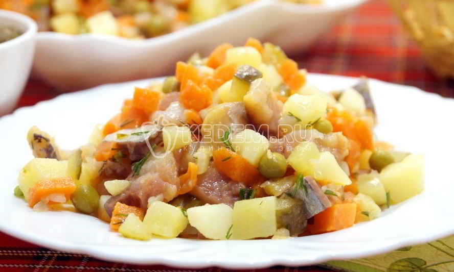 Рецепт постного оливье