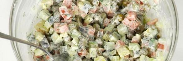 постный салат оливье