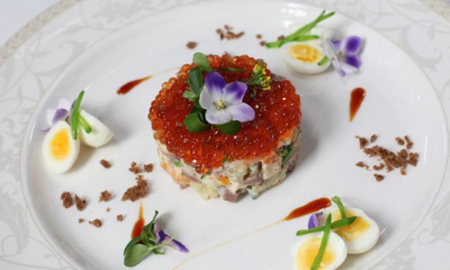 Рецепт праздничного салата оливье