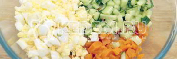 салат новогодний оливье