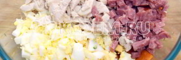 салат новогодний оливье