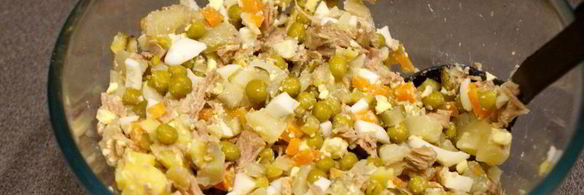 салат оливье с индейкой