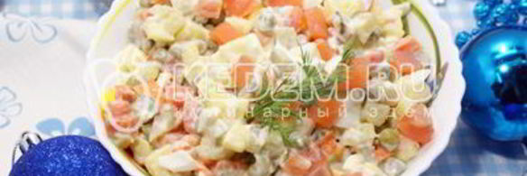 салат оливье с семгой