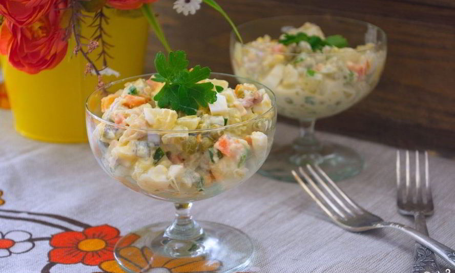 Рецепт салата оливье