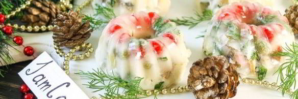 заливной салат оливье со шпротами