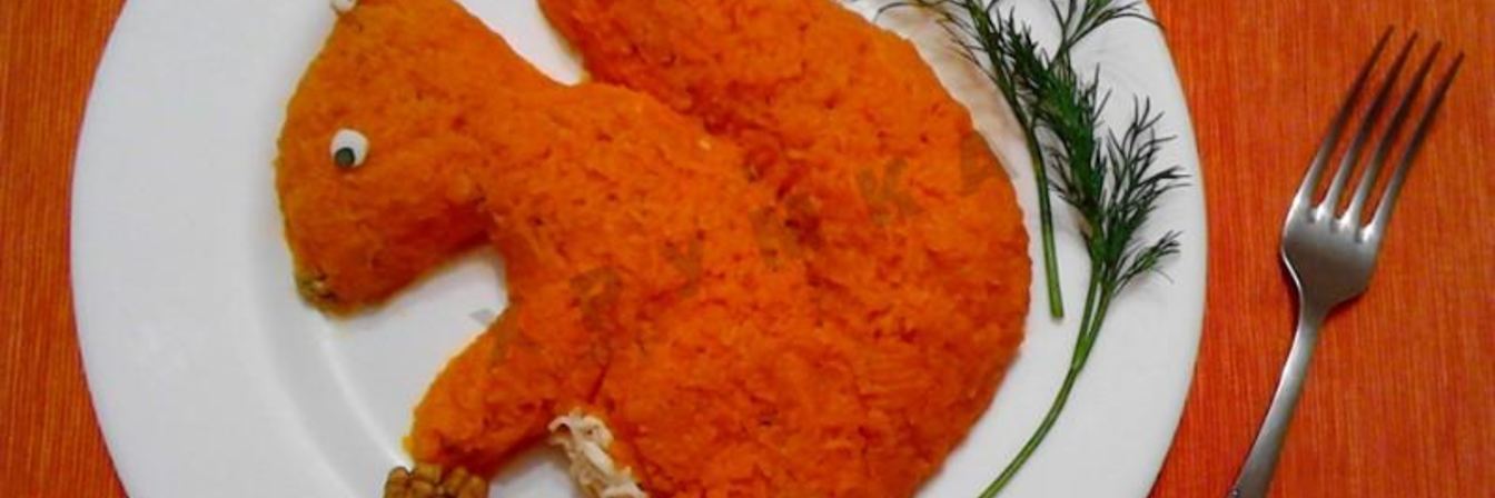 Салат Белочка с плавленным сыром