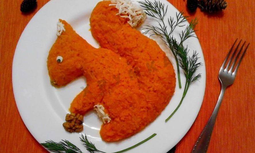 Рецепт салата белочка с плавленным сыром