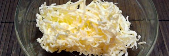 салат белочка с плавленным сыром