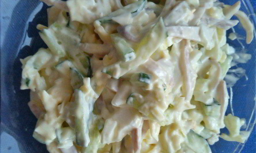 Рецепт салата из кальмаров