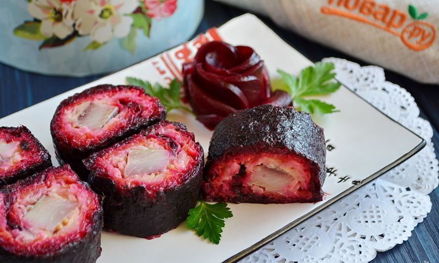 Рецепт роллов селедка под шубой