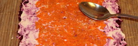 рулет из сельди под шубой