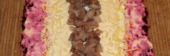 рулет из сельди под шубой