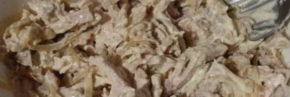 салат мясо под шубой
