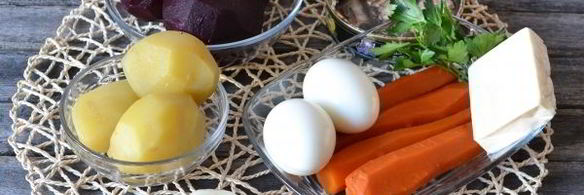 салат шпроты под шубой