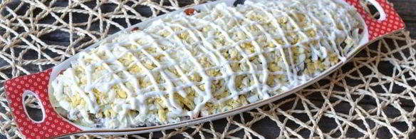 салат шпроты под шубой