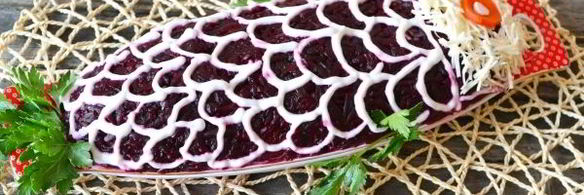 салат шпроты под шубой