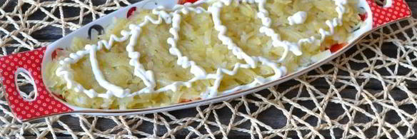 салат шпроты под шубой