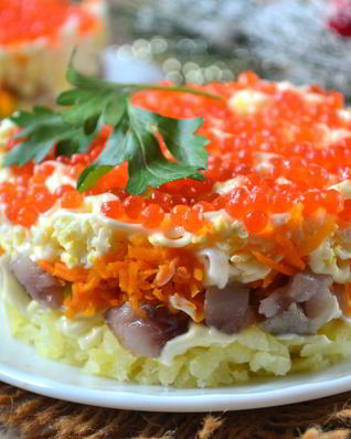 Сельдь под дорогой шубой