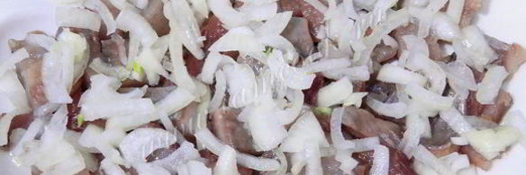 селедка под легкой шубой с яблоком