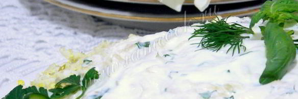 селедка под легкой шубой с яблоком