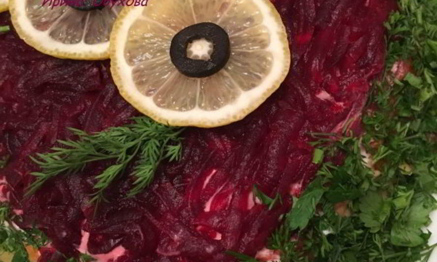 Рецепт селедки под шубой с хлебом