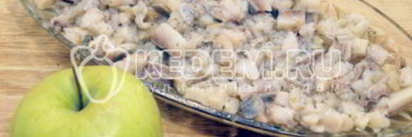 селедка под шубой с яблоком