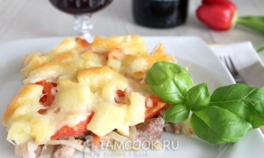 Рецепт свинины под шубой