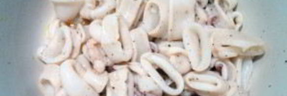 салат с кальмарами и огурцами