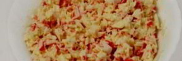 салат с крабовыми палочками