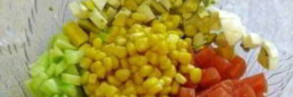 салат с семгой соленой