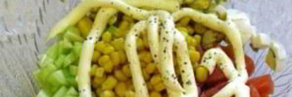 салат с семгой соленой