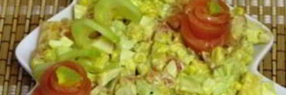 салат с семгой соленой