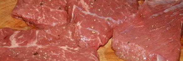 сочный говяжий ромштекс с салатным миксом