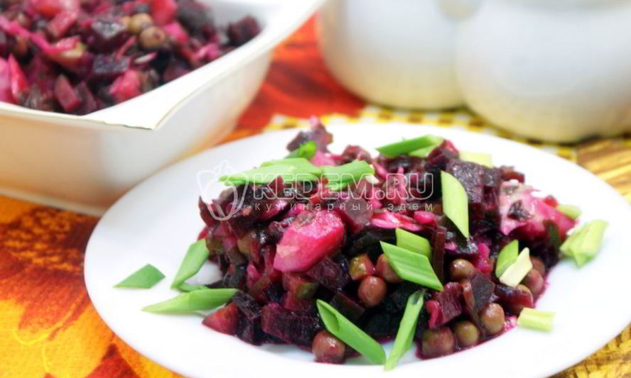 Рецепт винегрета с морской капустой