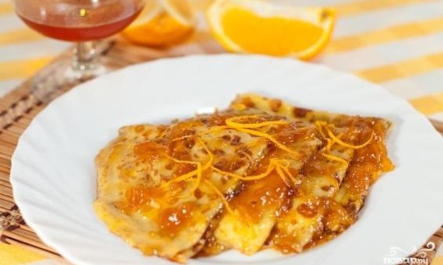 Рецепт апельсинового соуса к блинчикам