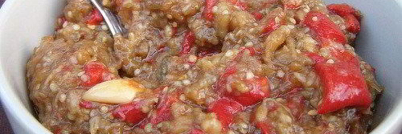 Дачный соус из овощей на костре