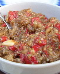 Дачный соус из овощей на костре