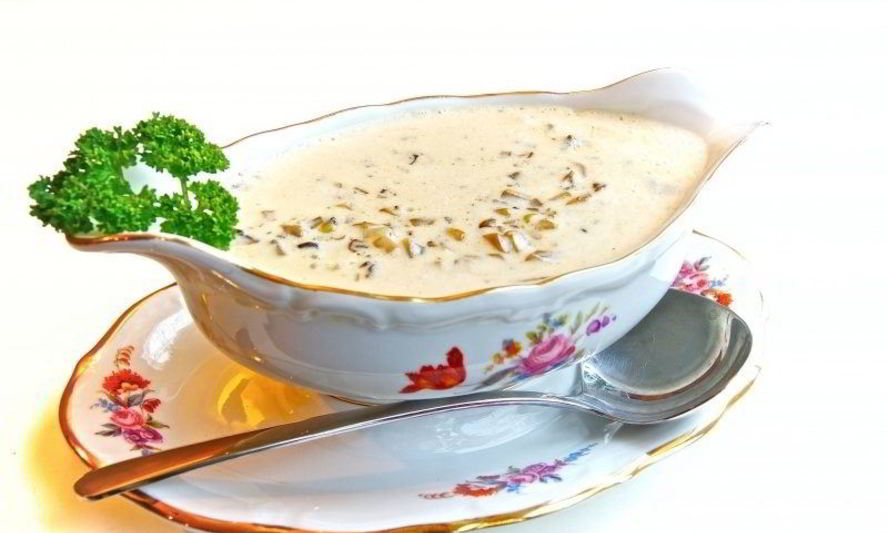 Рецепт грибного соуса с сыром