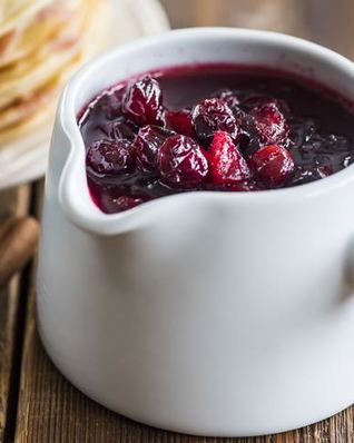 Клюквенный соус к блинам