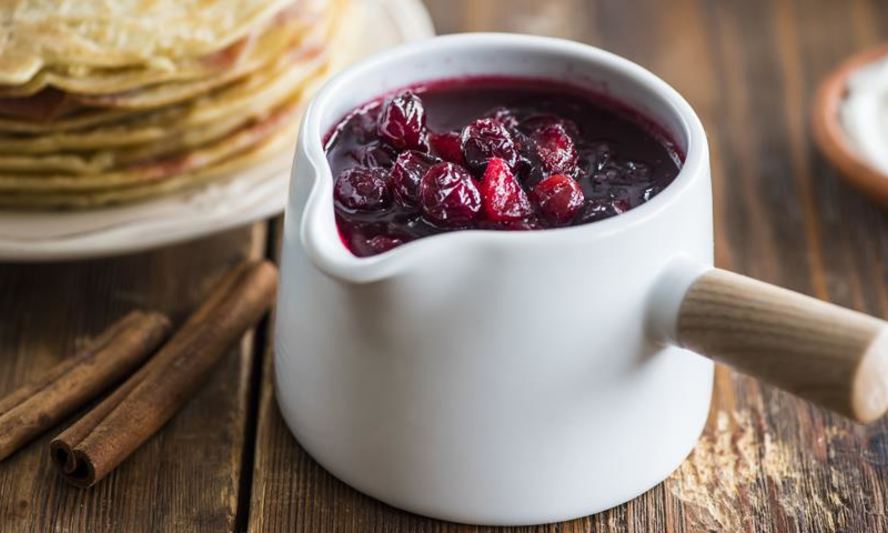 Рецепт клюквенного соуса к блинам