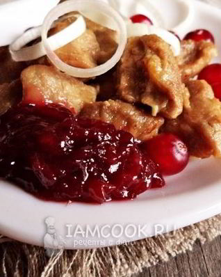 Клюквенный соус к мясу