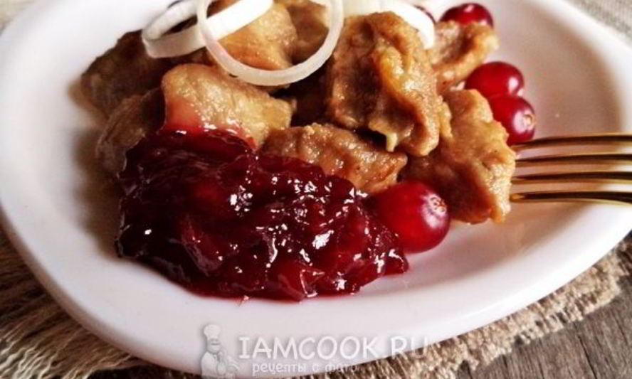 Рецепт клюквенного соуса к мясу
