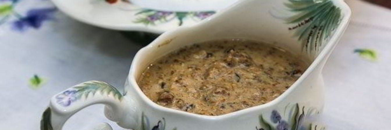 Сливочно-грибной соус для мяса