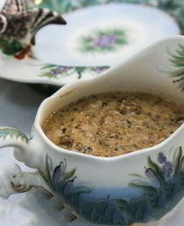 Сливочно-грибной соус для мяса